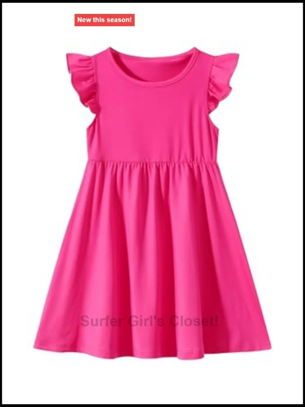 Girls 3-Pack Floral Dresses Short Sleeve A-Line Smocked Back